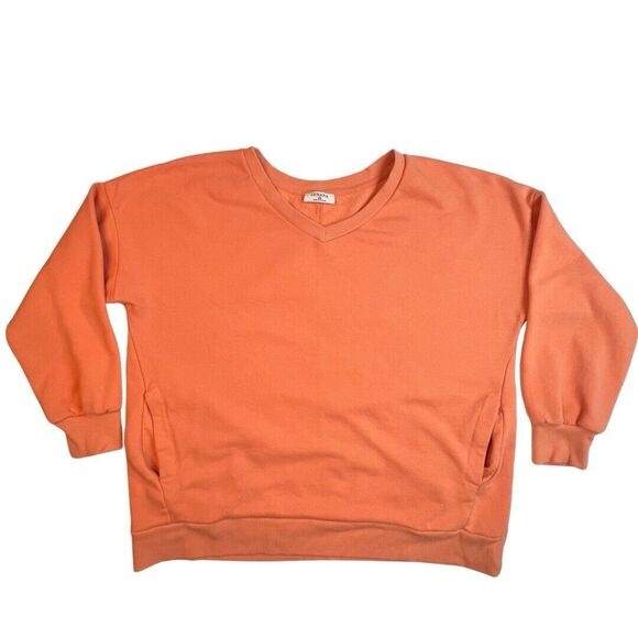 Zenana Sweater Womens 2X Oversized Pockets Comfy Athleisure Sporty Preppy Top - Picture 6 of 10